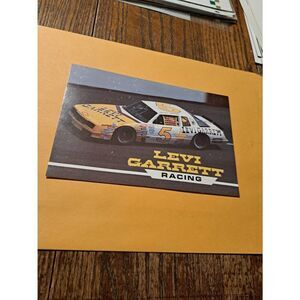 Vintage 1989 Geoff Bodine Levi Garrett 5 NASCAR Driver Card Waddell Wilson Chevy